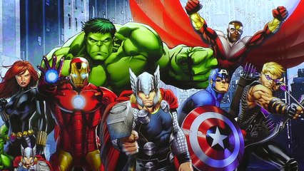 MARVEL AVENGERS Learn Puzzle JigsawCaptain America Iron Man Thor Rompecabez