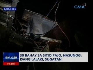 Saksi: 30 bahay sa Sitio Pajo, nasunog