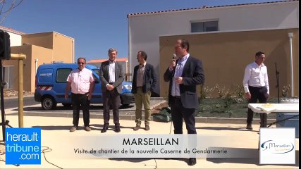 MARSEILLAN - 2017 - VISITE DE CHANTIER DE LA NOUVELLE CASERNE DE GENDARMERIE 07 AVRIL 2017