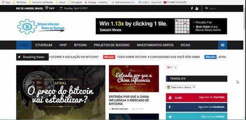 NÃO ESPERE, FAÇA PARTE DESTE SUCESSO JUNTAMENTE CONOSCO. 3.3% + BINÁRIO.