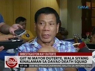 Descargar video: 24 Oras: Duterte, naglabas ng hinanakit kay Sec. De Lima