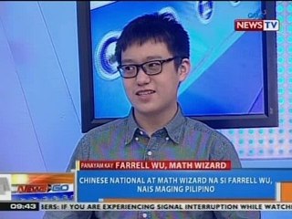NTG: Chinese National at Math Wizard na si Farrell Wu, nais maging Pilipino