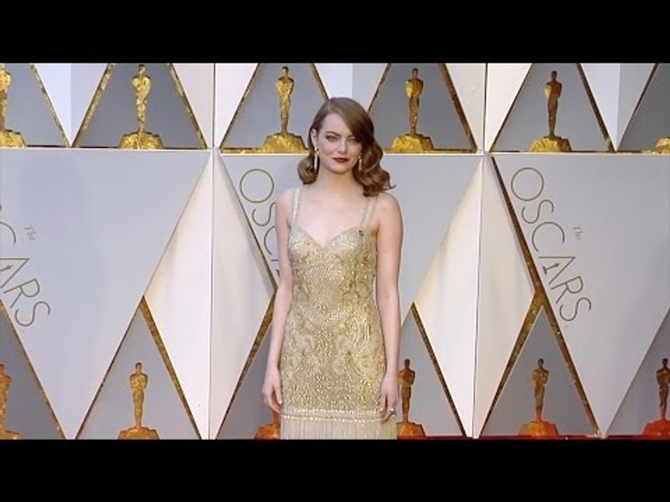Emma Stone 2017 Oscars Red Carpet