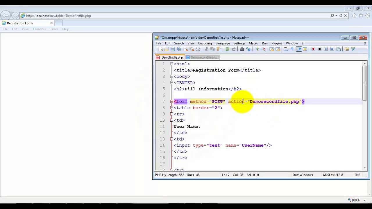 PHP Tutorial in Hindi-Urdu 31- Introduction POST Method with Example-2-3_x264