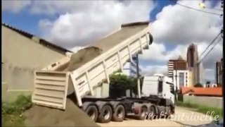 Dump_Trailer___Truck_Roll_Over_-_Truck_Accident