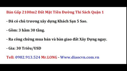 Bán Đất Mặt Tiền Đường Trần Cao Vân Quân 1 - 23x49m2