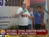 UB: DOH Asec. Eric Tayag, sumayaw vs. maternal at infant death