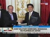 BT: Joint military exercises, ikinakasa ng Pilipinas at Japan