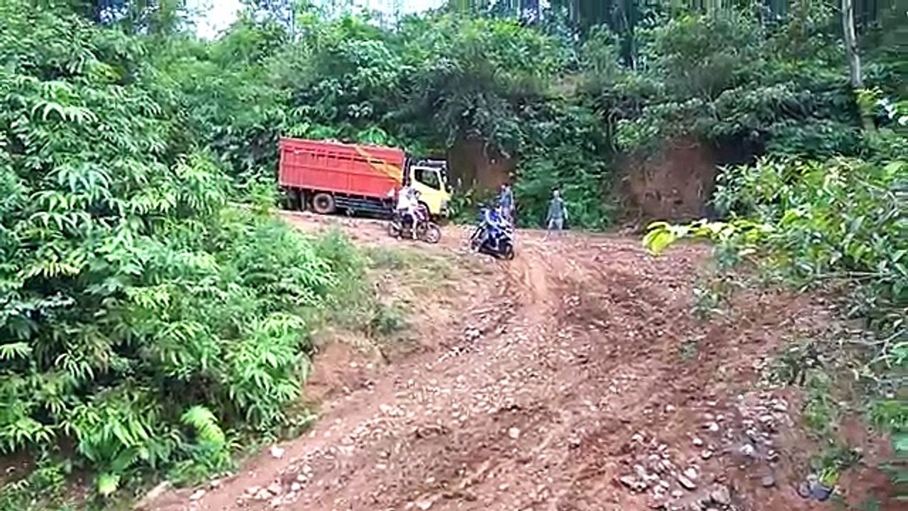 Truk sawit Ban Rantai jadi alternatif Turun Gunung