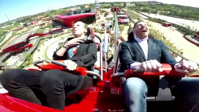 Il se prend un oiseau en pleine face alors qu'il est dans une attraction