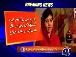 Malala to become youngest United Nations Messenger of Peace
