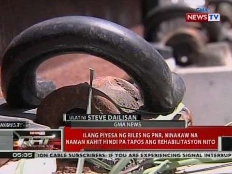 QRT: Ilang piyesa ng riles ng PNR, ninakaw na naman kahit hindi pa tapos ang rehabilitasyon nito