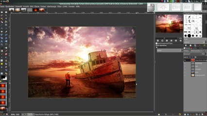 Gimp Tutorial deutsch - Old Man and the boat