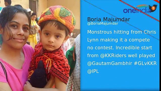 IPL 10 : Chris Lynn smashes 93 runs off 42 balls, Twitter Reacts | Oneindia News