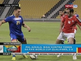 BP: PHL Azkals, wagi kontra Yemen sa FIFA World Cup qualifiers, 2-0