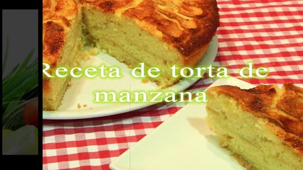 Receta de tarta de manzana,