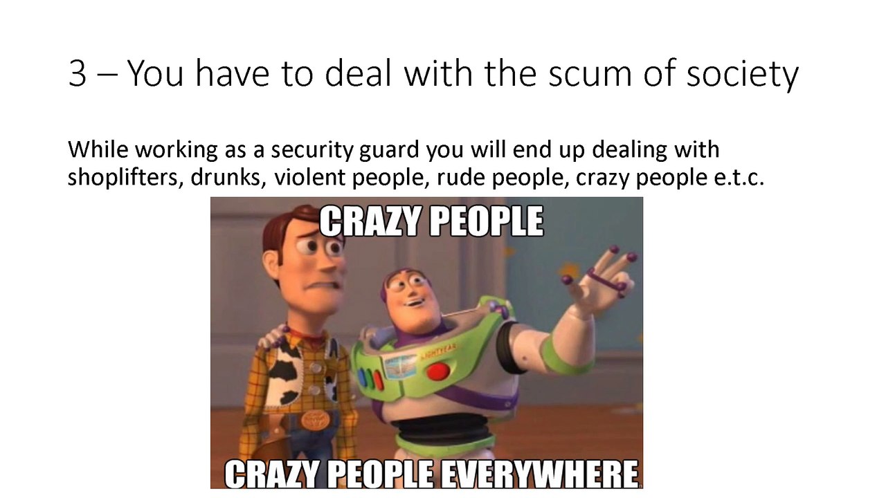 Why working as a security guard sucks