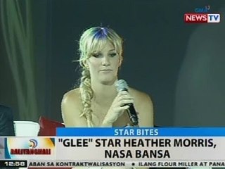BT: 'Glee' star Heather Morris, nasa bansa