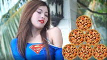 Snow White & Superman PIZZA CHALLENGE! w  Spiderman JEALOUS Frozen Elsa Fun Superhero in real life