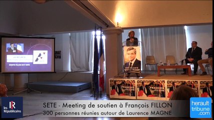 SETE- MEETING DE SOUTIEN A FRANCOIS FILLON avec LAURENCE MAGNE