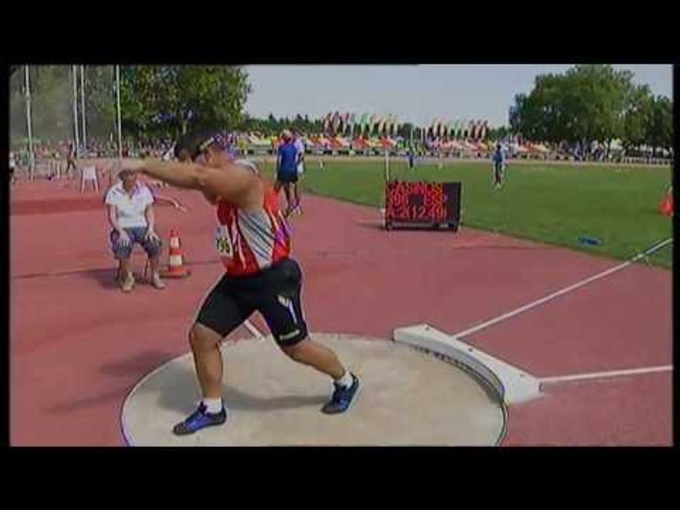 Athletics - David Casinos Sierra - men's shot put F11 final - 2013 IPCAthletics World C...