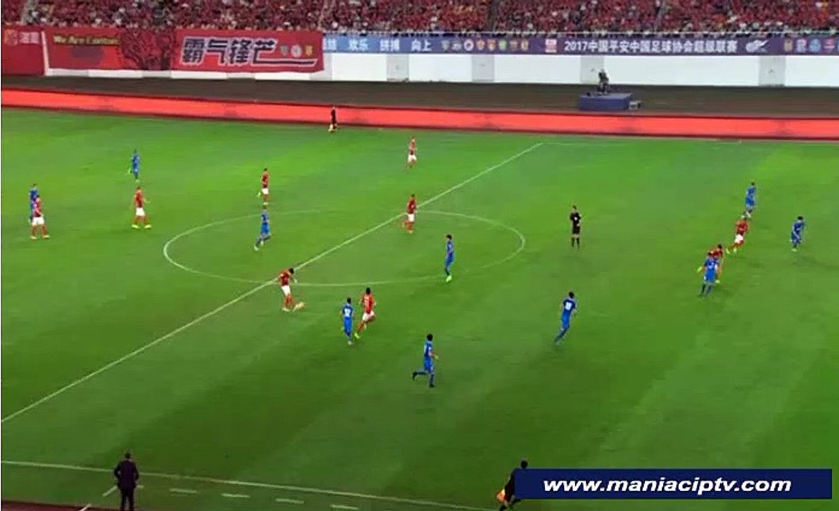1-0 Alan Goal HD - Guangzhou Evergrande Taobao - Guangzhou R&F  (08.04.2017)