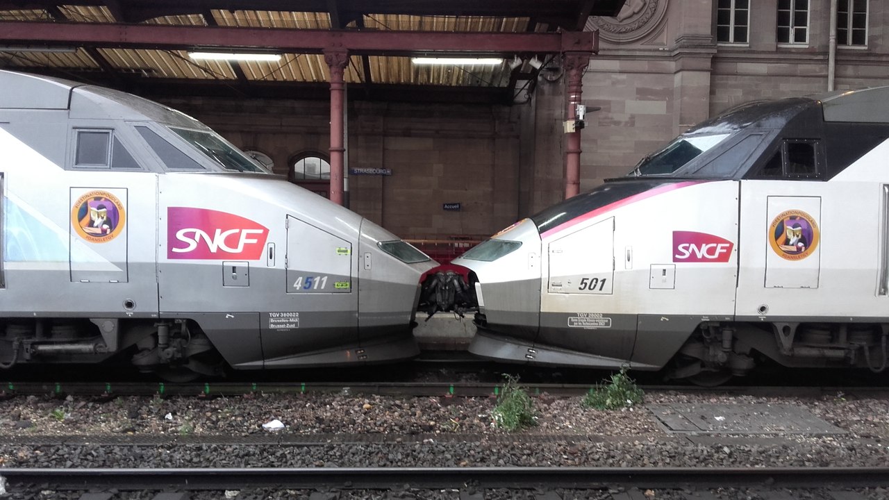 Eisenbahnverkehr in straßburg - le trafic ferroviaire à la gare de strasbourg