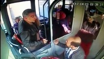 Otobüs Şoförüne Saldırı Kamerada