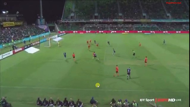 Griffiths Amazing Goal - Perth Glory FC vs Brisbane Roar FC 3-1 08.04.2017 (HD)