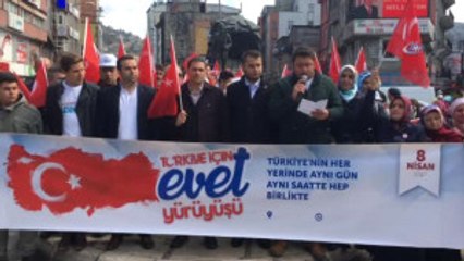 Tügva'dan Türkiye İçin "Evet" Yürüyüşü
