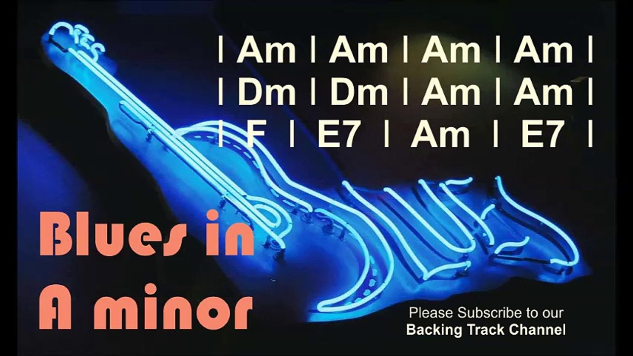Blues in A minor / BACKING TRACK / Play along