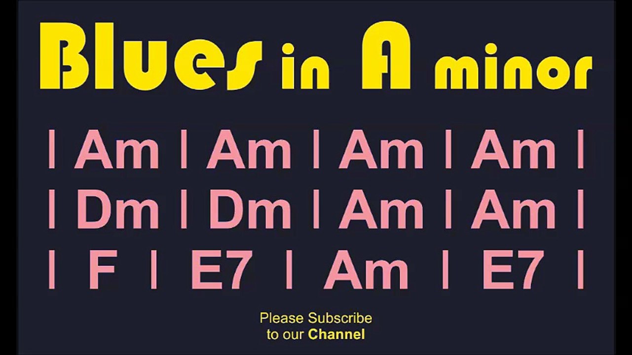 Blues in A minor BACKING TRACK Play along