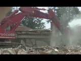 Pieve Torina (MC) - Terremoto, completata demolizione della scuola primaria (08.04.17)