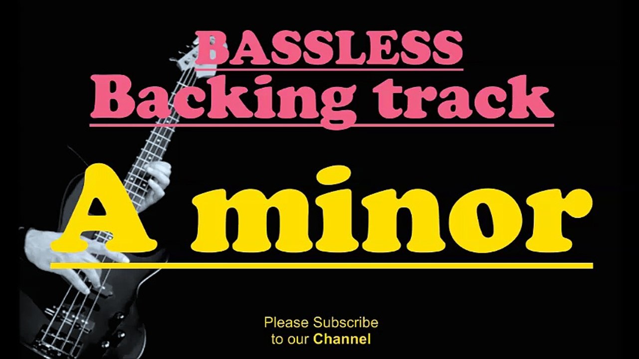 Rock Blues BASSLESS  in A minor BACKING TRACK