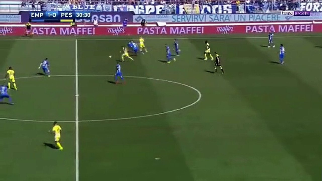 Empoli 1-1 Pescara  Gianluca Caprari Goal HD -08.04.2017