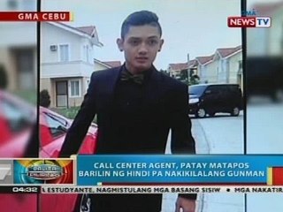 Call center agent, patay matapos barilin ng hindi pa nakikilalang gunman sa Cebu City