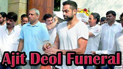 Abhay Deol's Father & Dharmendra's Brother Ajit Deol's Funeral  - Lehren Events