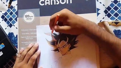 Goku black speed drawing