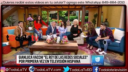 Gianluca Vacchi escogió Despierta América para su primera vez en la televisión-Video