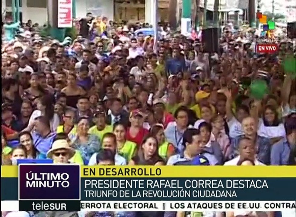 Rafael Correa: En las urnas venció el pueblo ecuatoriano