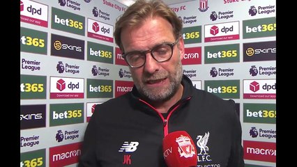 Klopp speaking after LFC beat Stoke 1-2