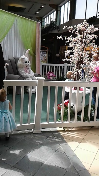 Easter Bunny At The Mall