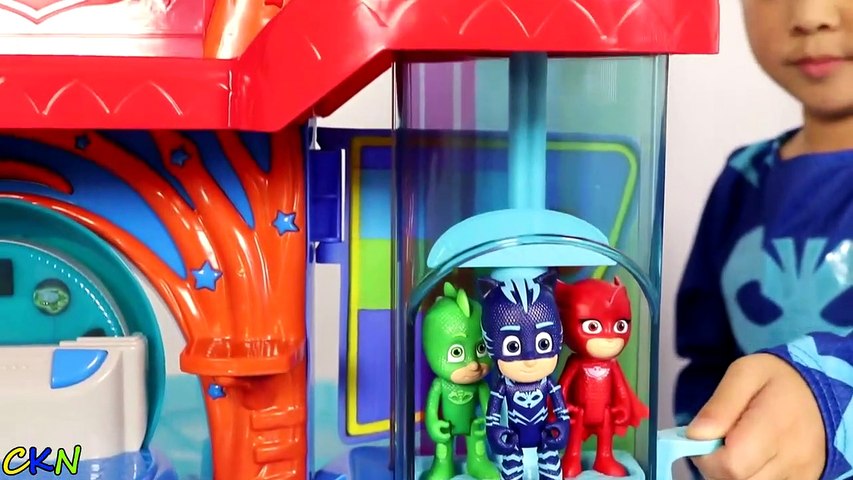 PJ Masks Headquarters Playset Toys Unboxing And Playing With dsa