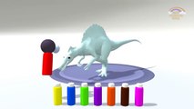Learn Colors with Dinosaurs Spray Bottles _ Colors Bottles forasd Children _ Colors