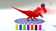 Learn Colors with Dinosaurs Spray Bottles _ Cdsaolors Bottles for Children _ Colors Videos for Kids-W