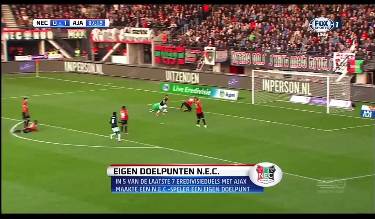 David Neres Goal HD - Nijmegen 0-2 Ajax - 08.04.2017