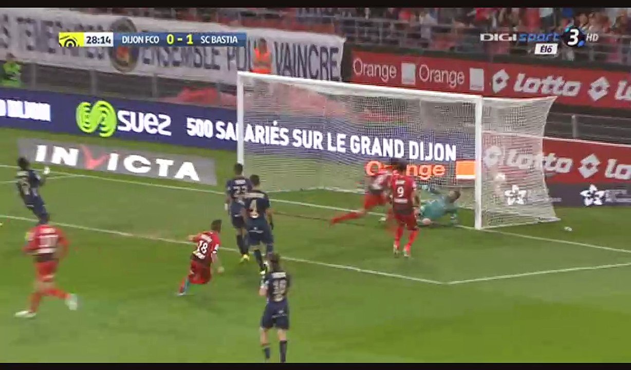 Pierre Lees Melou Goal HD - Dijon 1-1 Bastia - 08.04.2017