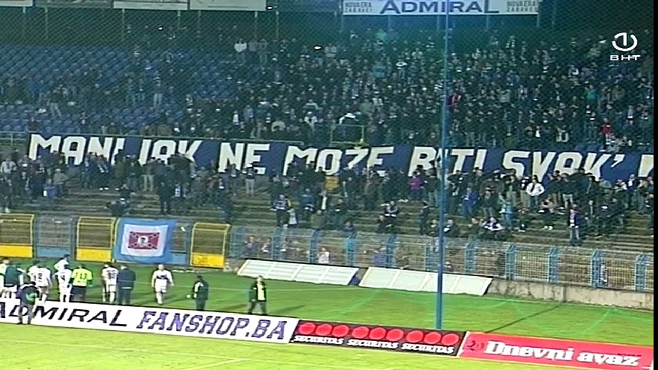 FK Željezničar - FK Krupa 1:0 / Igrači i navijači proslavili pobjedu