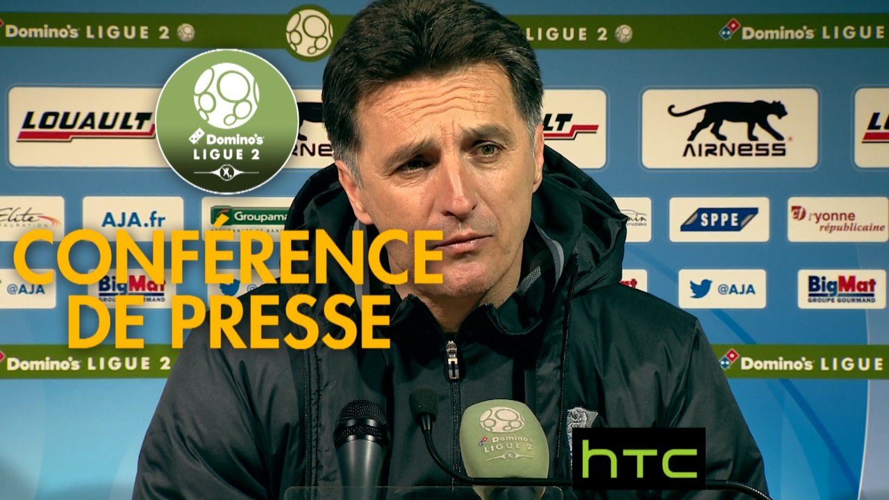 Conférence de presse AJ Auxerre - Amiens SC (1-0) : Cédric DAURY (AJA) - Christophe PELISSIER (ASC) - 2016/2017