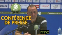 Conférence de presse FC Sochaux-Montbéliard - Chamois Niortais (2-2) : Albert CARTIER (FCSM) - Denis RENAUD (CNFC) - 2016/2017